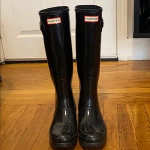 Tall black Hunter Boots